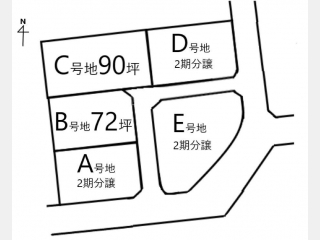 西条市洲之内　土地　B号地　756万円